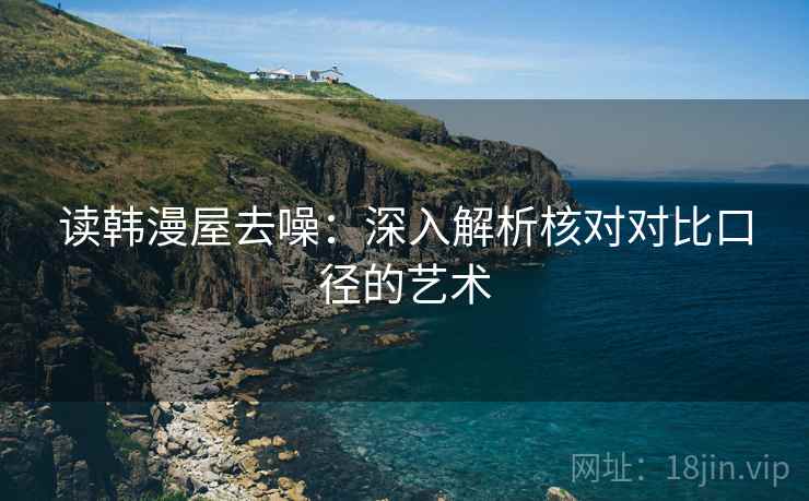 读韩漫屋去噪：深入解析核对对比口径的艺术