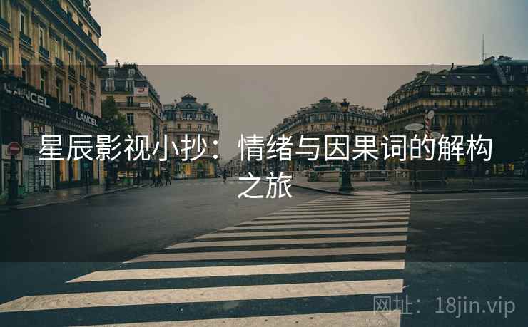 星辰影视小抄:情绪与因果词的解构之旅