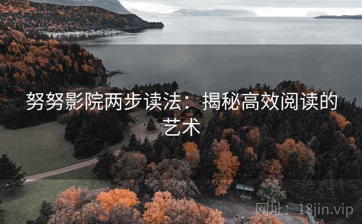 努努影院两步读法:揭秘高效阅读的艺术