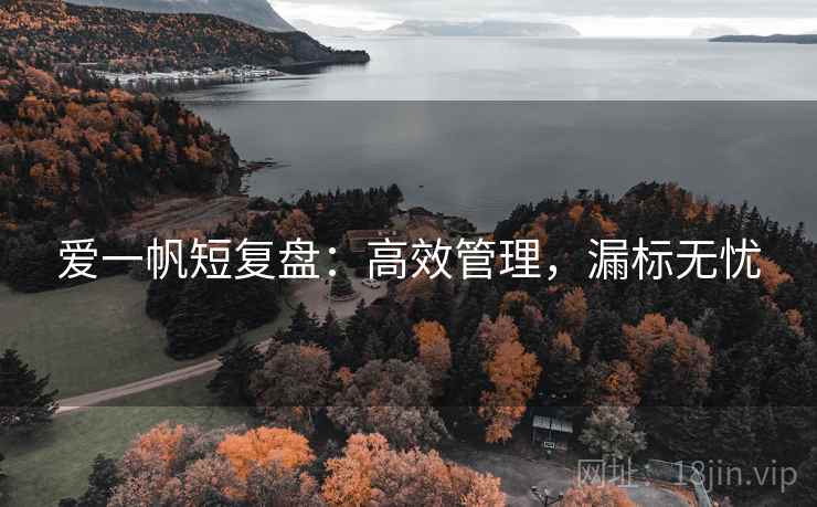 爱一帆短复盘:高效管理,漏标无忧